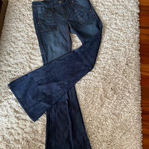 William Rast Low-Rise Flare Jeans